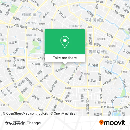 老成都美食 map