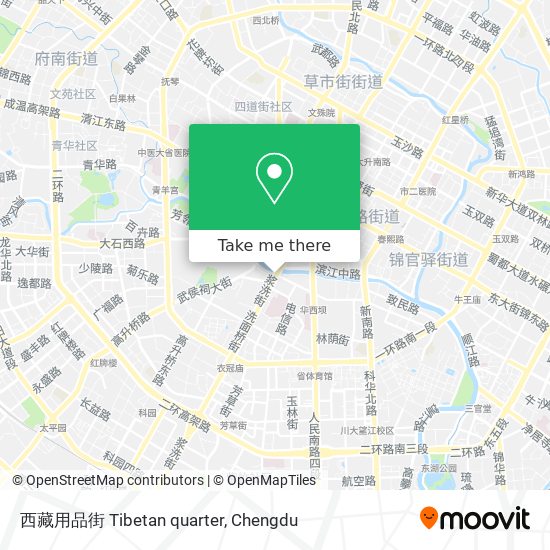 西藏用品街 Tibetan quarter map