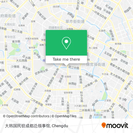 大韩国民驻成都总领事馆 map