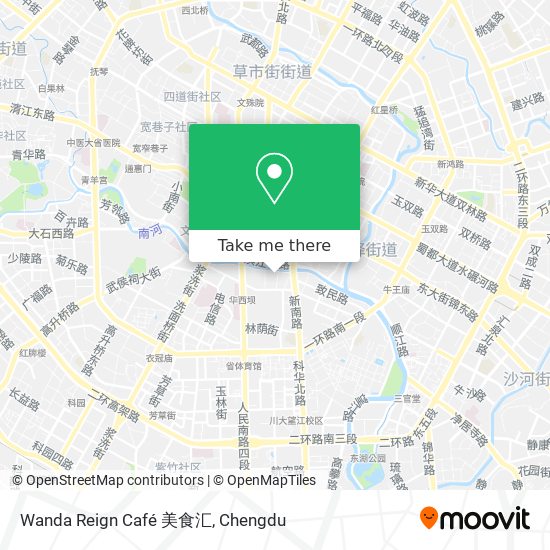 Wanda Reign Café 美食汇 map