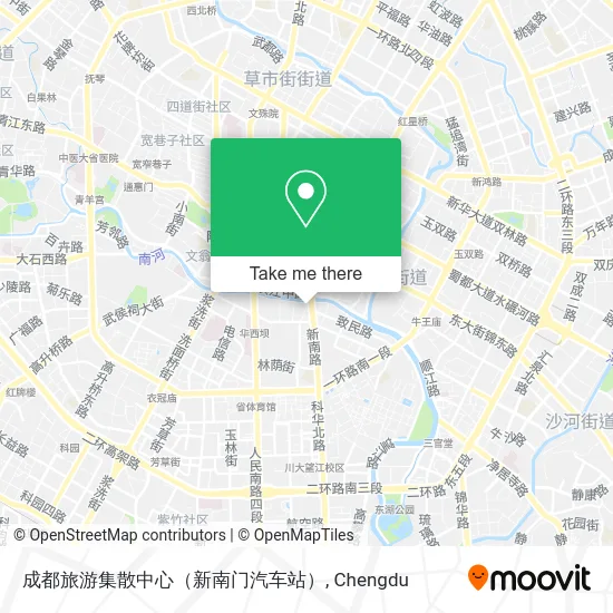 成都旅游集散中心（新南门汽车站） map
