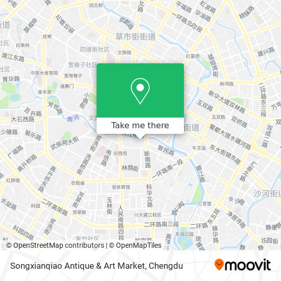 Songxianqiao Antique & Art Market map