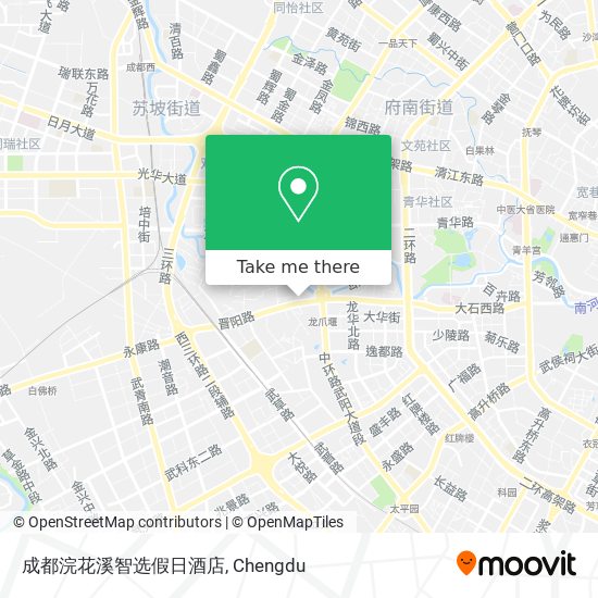 成都浣花溪智选假日酒店 map