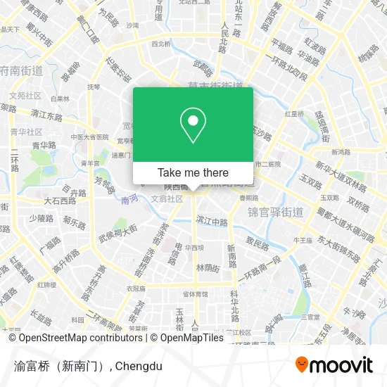 渝富桥（新南门） map