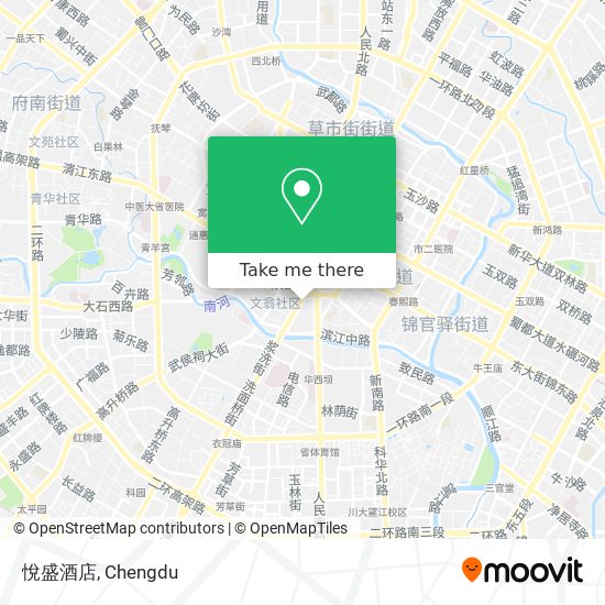 悅盛酒店 map
