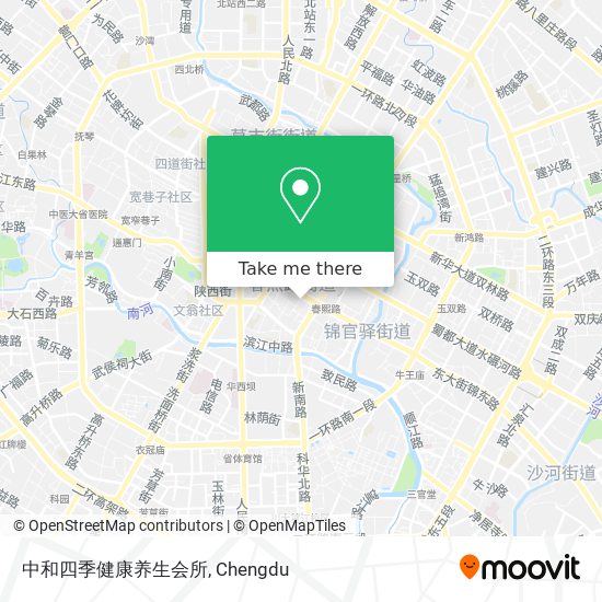 中和四季健康养生会所 map