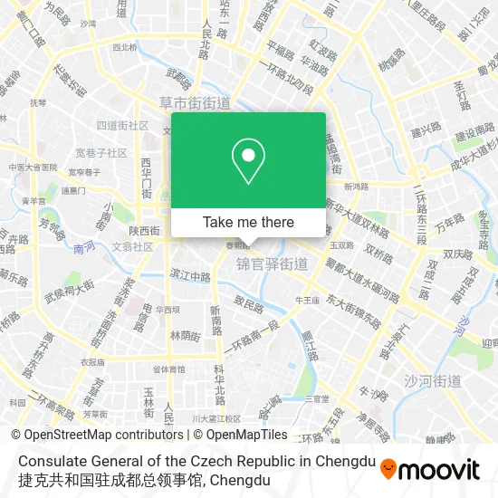 Consulate General of the Czech Republic in Chengdu 捷克共和国驻成都总领事馆 map