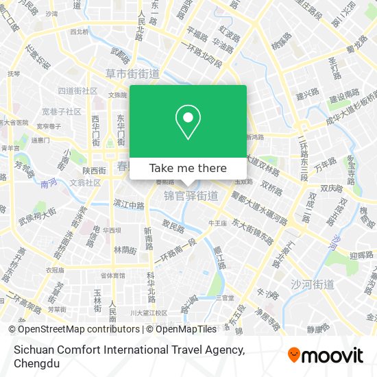 Sichuan Comfort International Travel Agency map