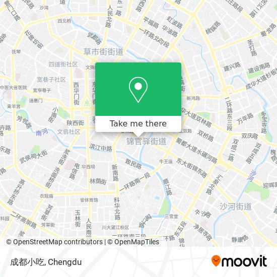 成都小吃 map