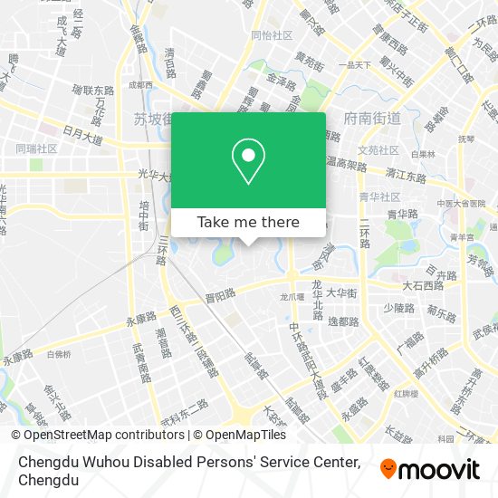 Chengdu Wuhou Disabled Persons' Service Center map
