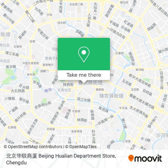 北京华联商厦 Beijing Hualian Department Store map