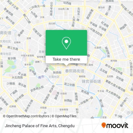 Jincheng Palace of Fine Arts map
