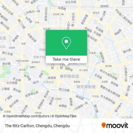 The Ritz-Carlton, Chengdu map