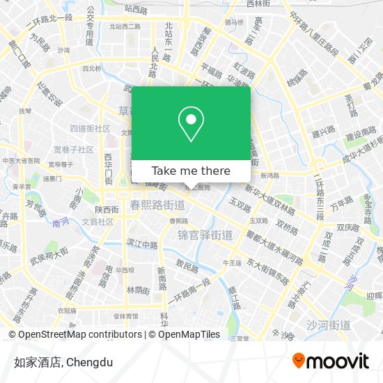 如家酒店 map