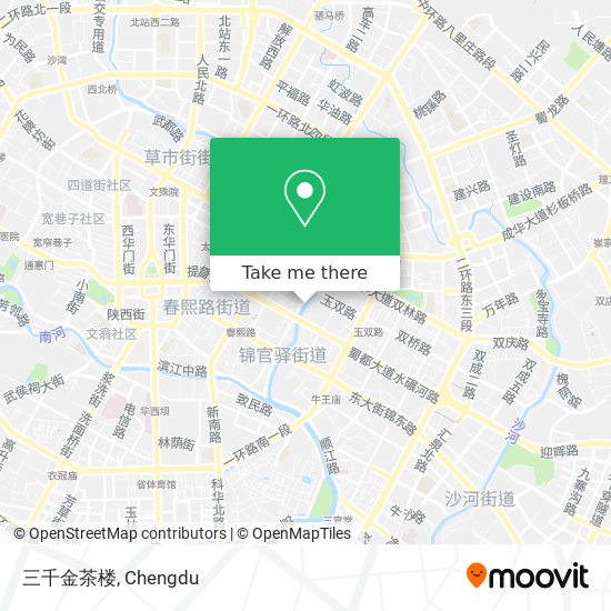 三千金茶楼 map
