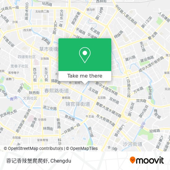蓉记香辣蟹爬爬虾 map