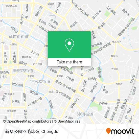 新华公园羽毛球馆 map