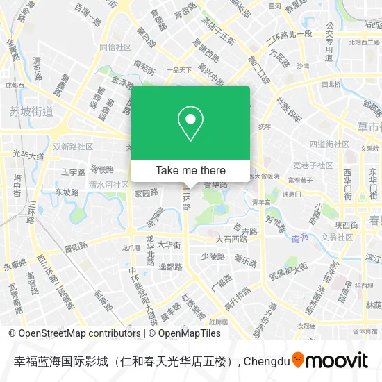 幸福蓝海国际影城（仁和春天光华店五楼） map