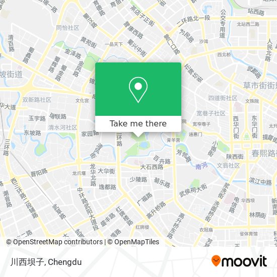 川西坝子 map