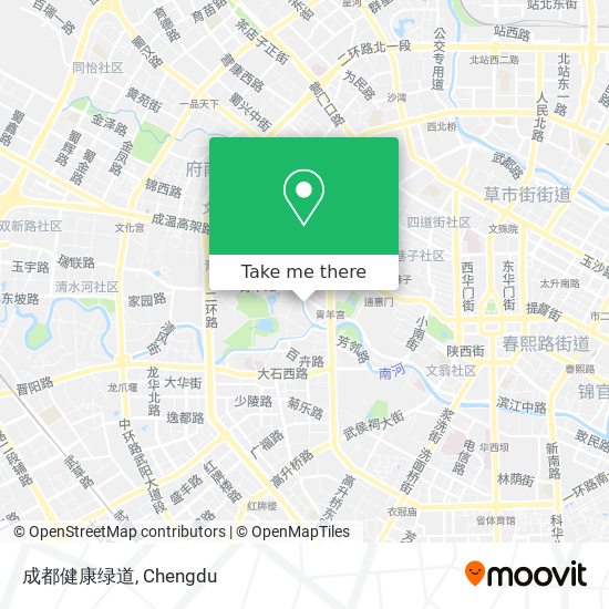 成都健康绿道 map