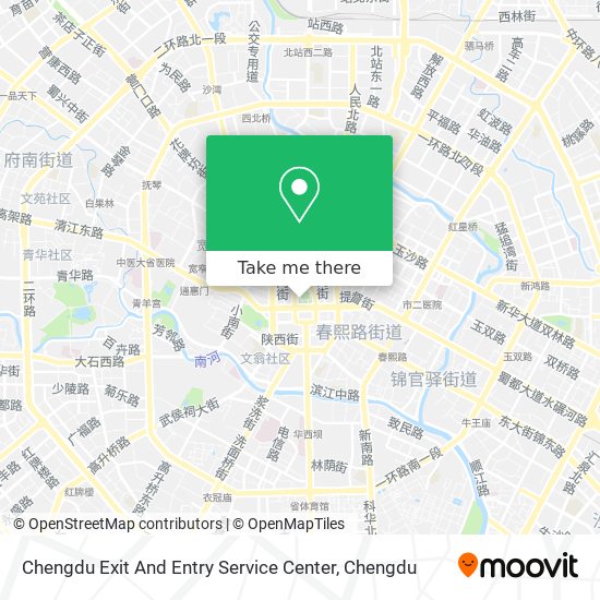 Chengdu Exit And Entry Service Center map