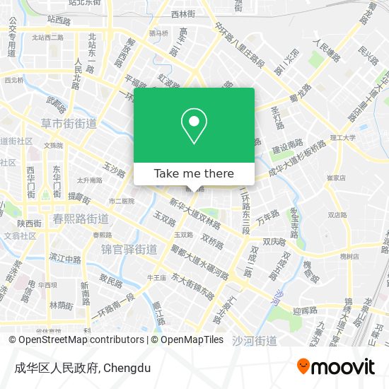 成华区人民政府 map