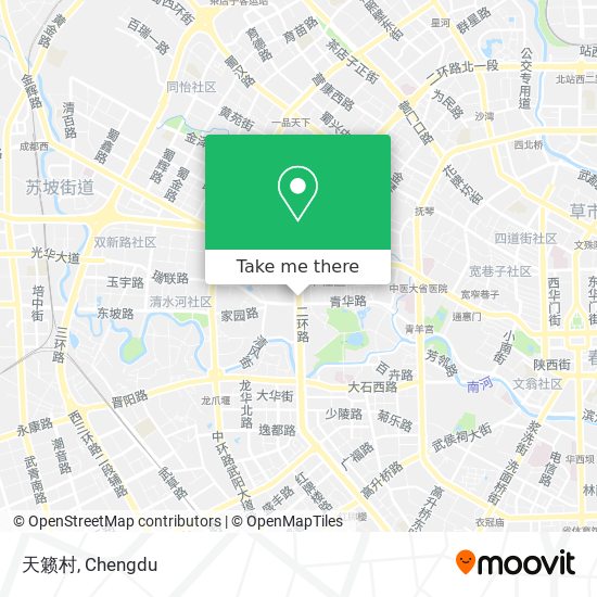 天籁村 map