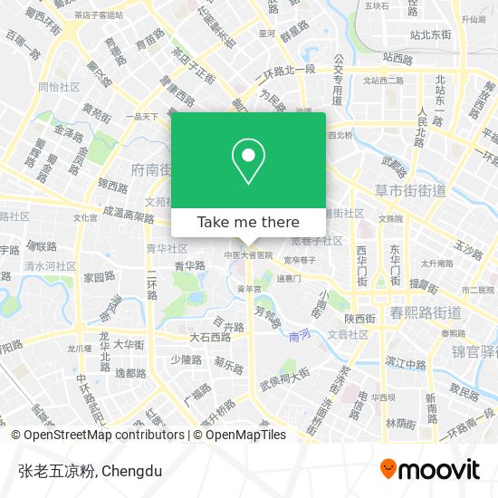 张老五凉粉 map