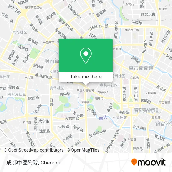 成都中医附院 map