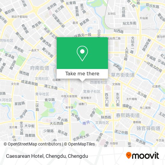 Caesarean Hotel, Chengdu map