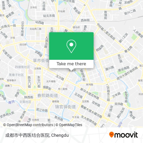 成都市中西医结合医院 map