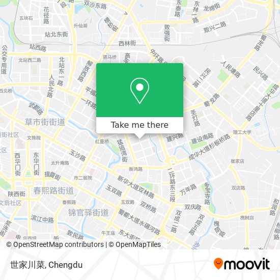 世家川菜 map