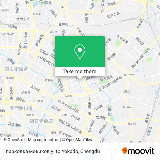 парковка мокиков у Ito Yokado map