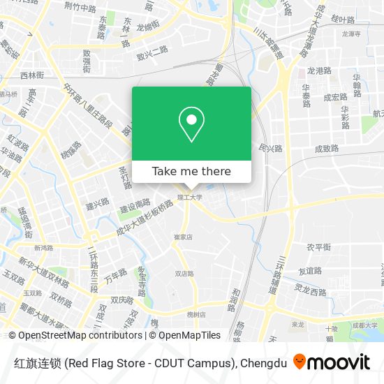 红旗连锁 (Red Flag Store - CDUT Campus) map