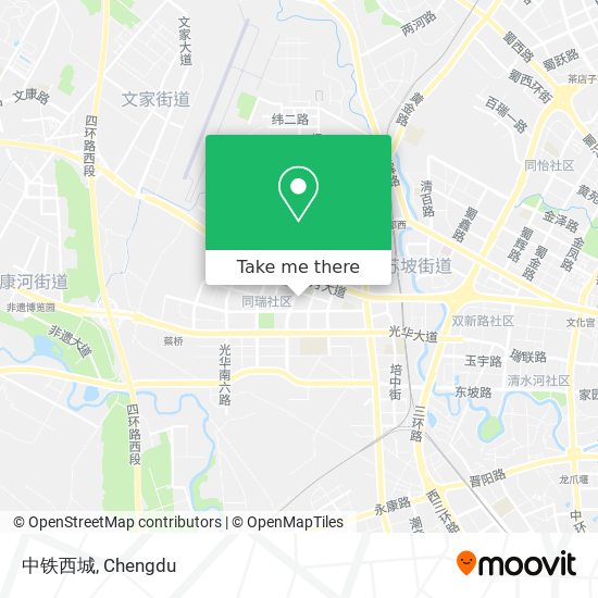 中铁西城 map