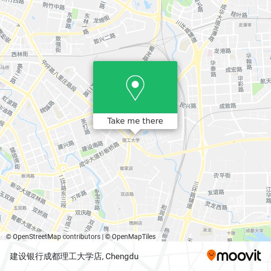 建设银行成都理工大学店 map