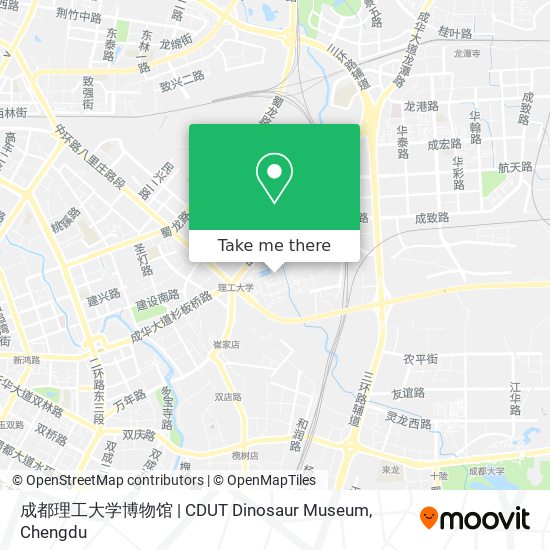 成都理工大学博物馆 | CDUT Dinosaur Museum map