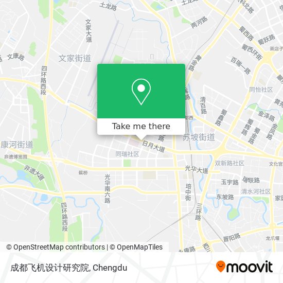 成都飞机设计研究院 map