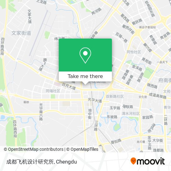 成都飞机设计研究所 map