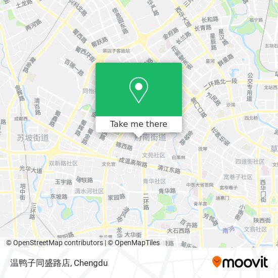 温鸭子同盛路店 map