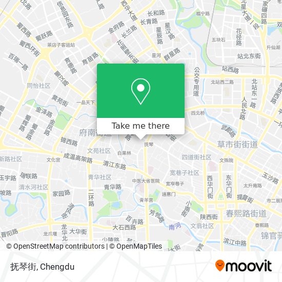 抚琴街 map
