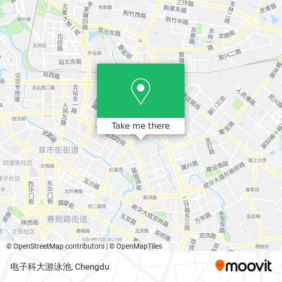 电子科大游泳池 map