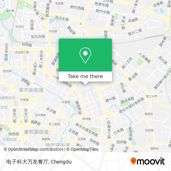 电子科大万友餐厅 map