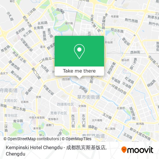Kempinski Hotel Chengdu - 成都凯宾斯基饭店 map