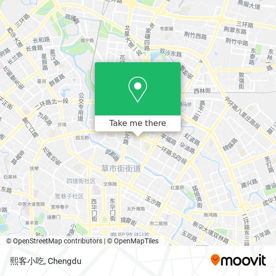 熙客小吃 map