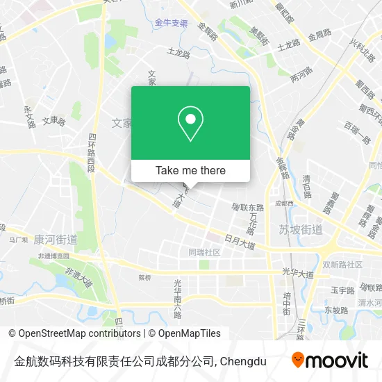 金航数码科技有限责任公司成都分公司 map