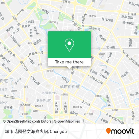 城市花园登文海鲜火锅 map