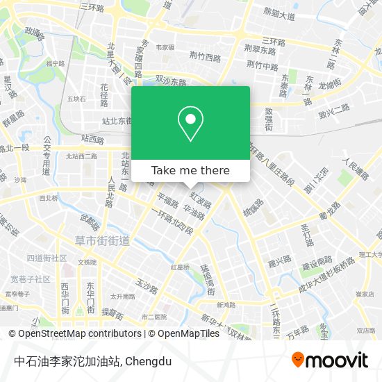 中石油李家沱加油站 map