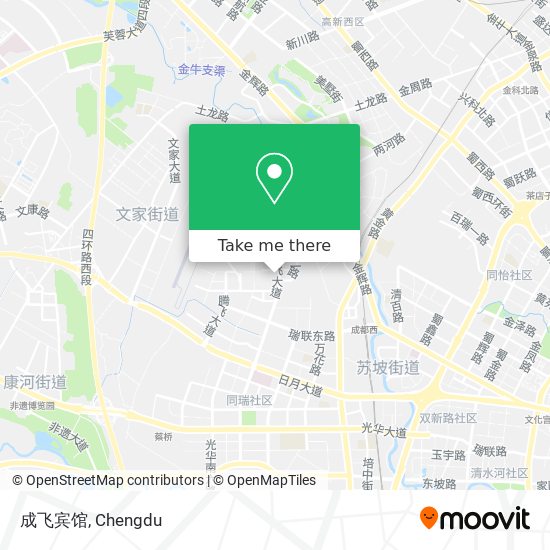 成飞宾馆 map