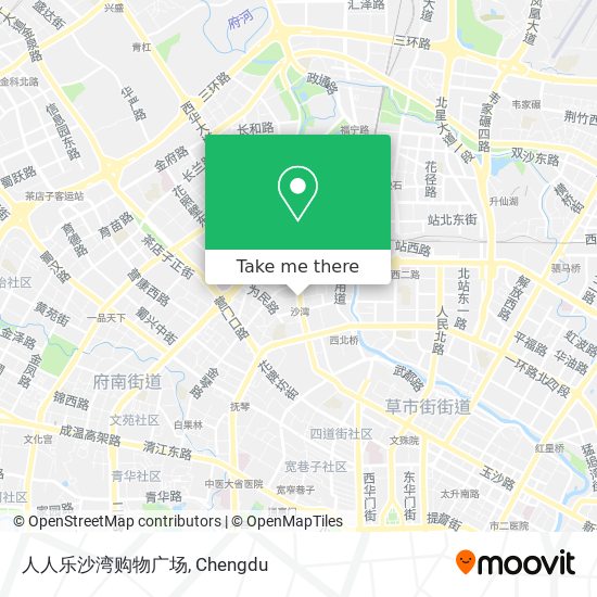 人人乐沙湾购物广场 map